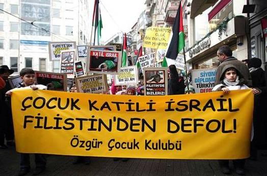 Children join Gaza protests