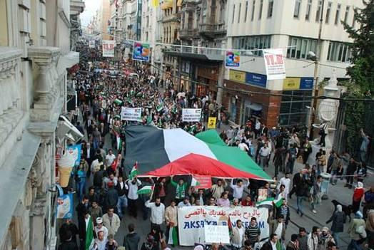 Protest against Israel in Istanbul