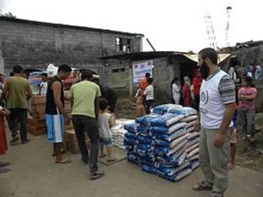 Emergency aid for the flood victims in Philippines