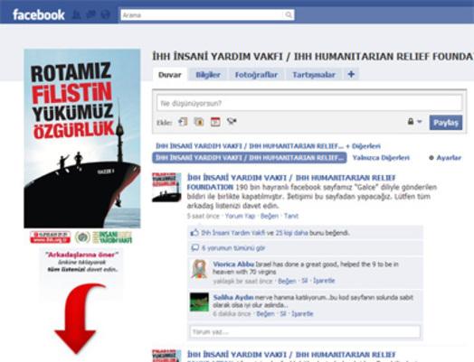 Facebook İHH sayfasını açtı