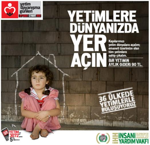 Yetimlere Dünyanızda Yer Açın kampanyamız başladı