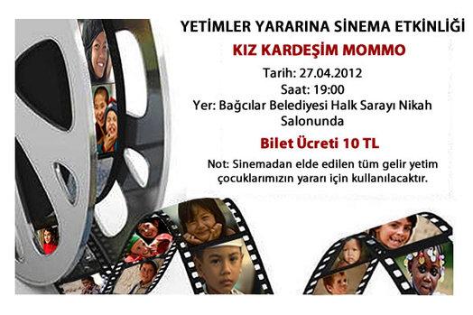 Yetimler yararına sinema gösterimi