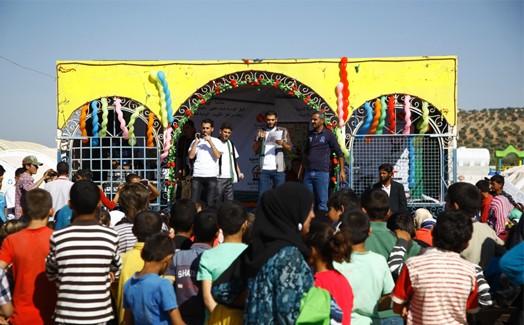 Syrian children enjoy Eid al-Adha