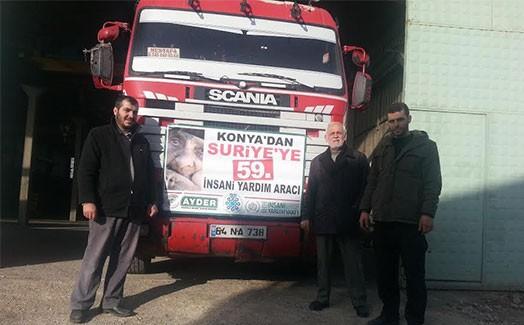 İHH-AYDER’den Suriye’ye 59’uncu yardım TIR’ı