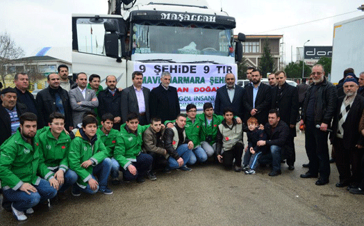 Humanitarian aid truck from INIYAD for Syria
