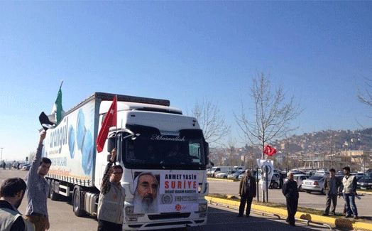 Kocaeli'den Suriye'ye 7 TIR dolusu yardım