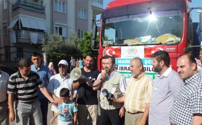 Antalya’dan Suriye için 22’nci yardım TIR’ı