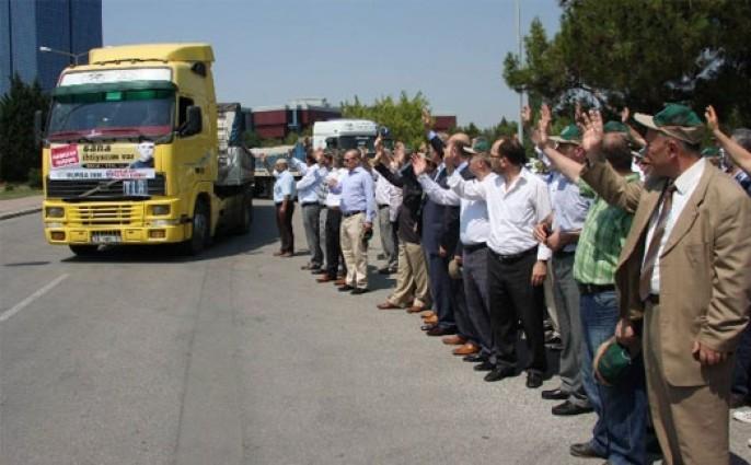 Enormous help from Bursa to Syria and Gaza