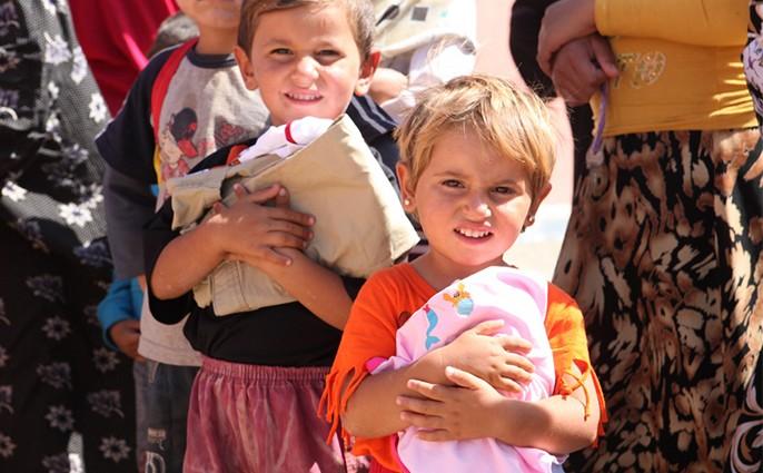 Eid clothing distributed to Syrian children