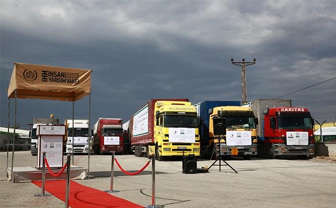 IHH and Qatar Aid send 50 trucks to Syria