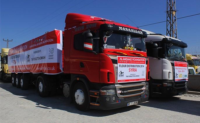 IHH sends 1,000 tons of flour to Syria