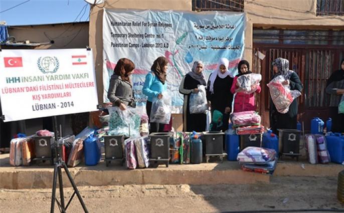 Lübnan’daki Filistinli mültecilere kış yardımları