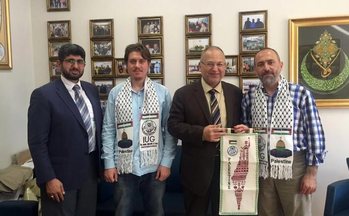 Gazze İslam Üniversitesi'nden İHH’ya anlamlı ziyaret