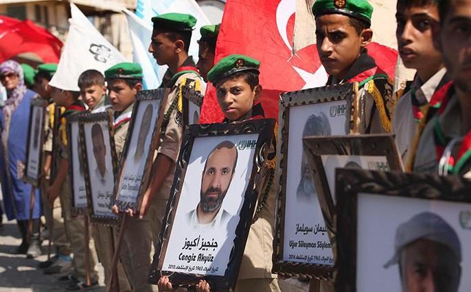 Mavi Marmara şehitleri Gazze'de anıldı