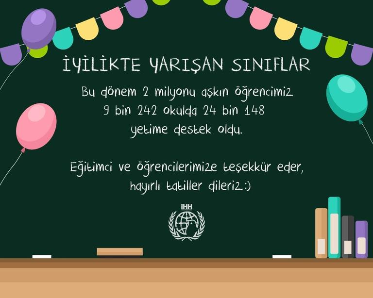 2 milyon öğrenci, binlerce yetime kardeş oldu