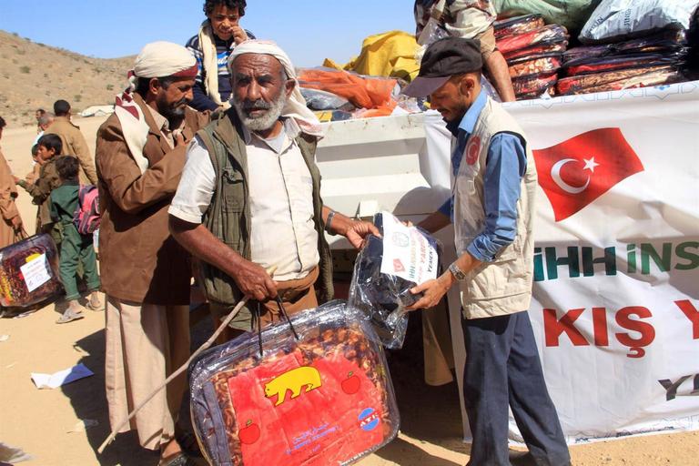 Winter aid from Turkey to Yemen