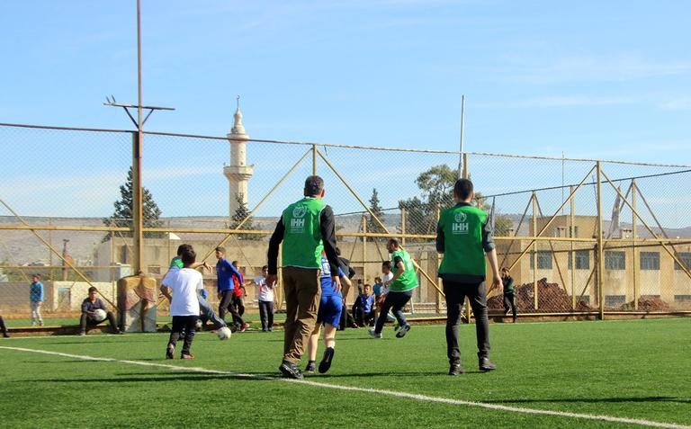 Football with orphans