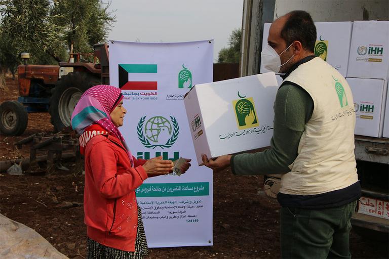 Food aid from Kuwait’s IICO ad IHH for Syria