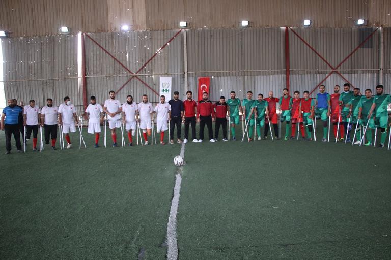 بمناسبة اليوم العالمي لذوي الإعاقة IHH تنظم مباراة لمبتوري الأطراف في عفرين