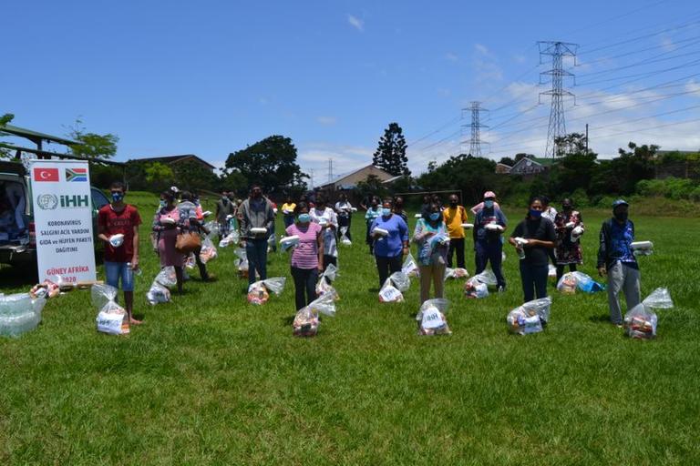 Hygiene and food packets for South Africa