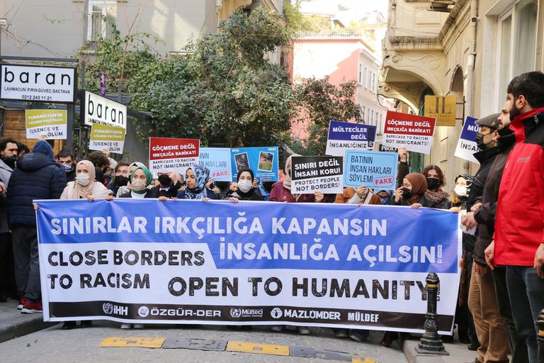 NGOs protest against Greece