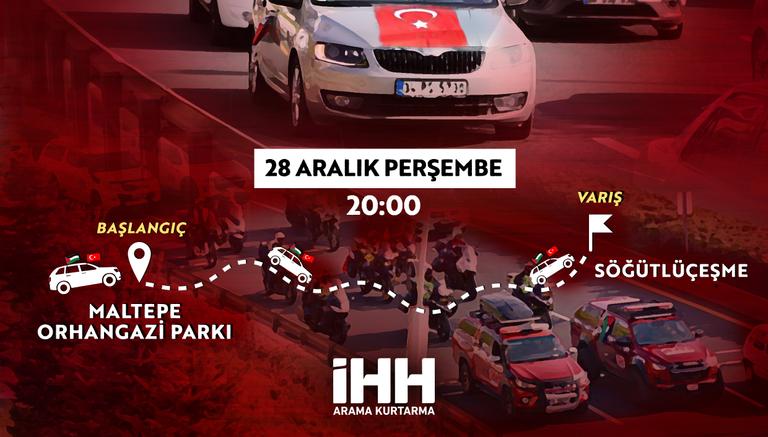 İstanbul’da “Şehitlerimiz ve Filistin İçin Yola Çık” konvoyu düzenlenecek