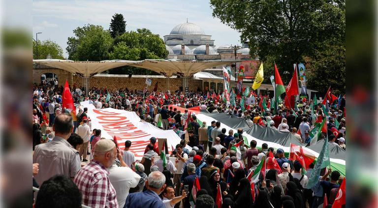 إسطنبول تسير من أجل حرية فلسطين