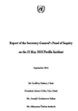 UN Gaza Flotilla Report
