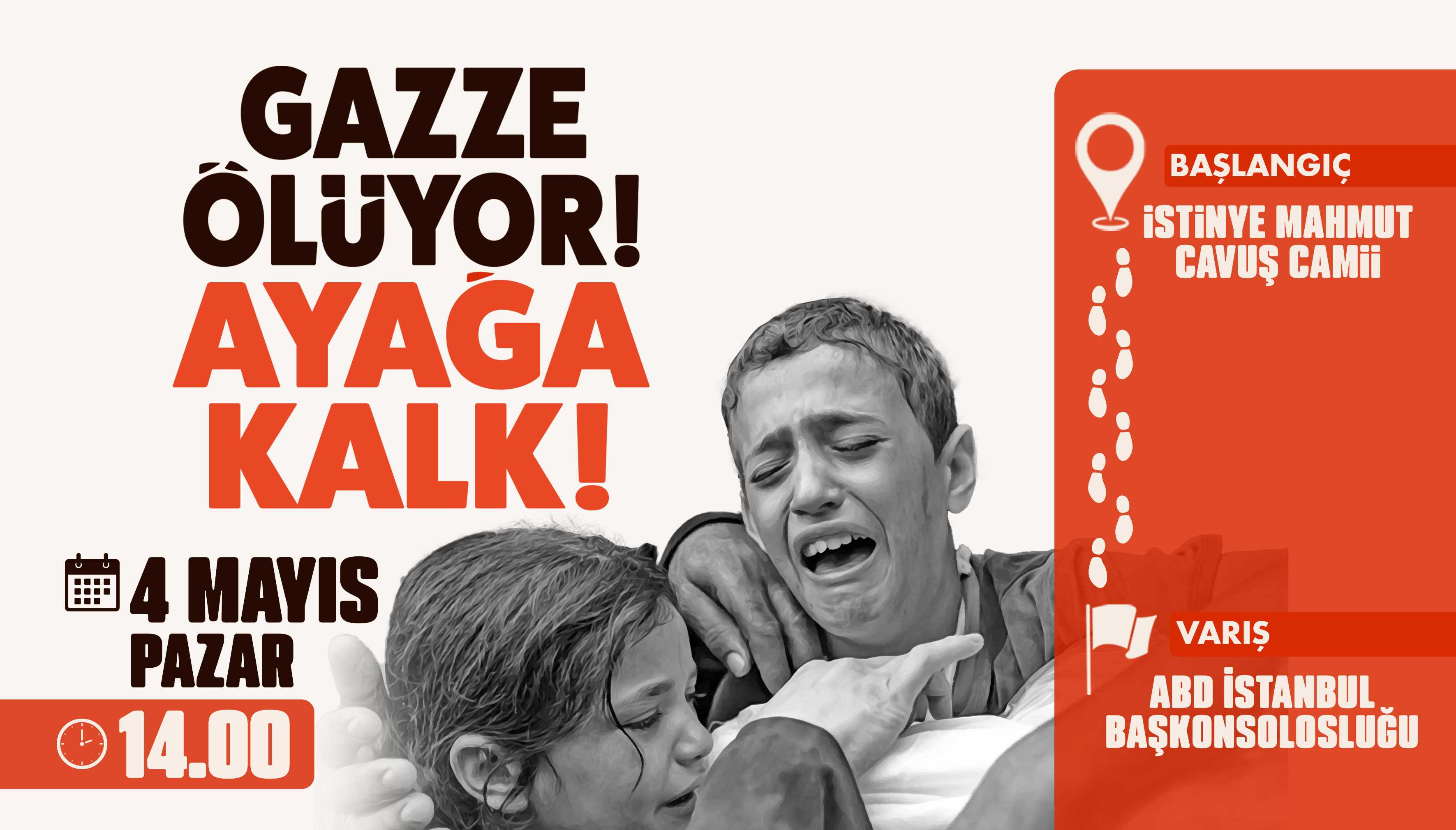 Gazze için ABD Konsolosluğu’na yürünecek