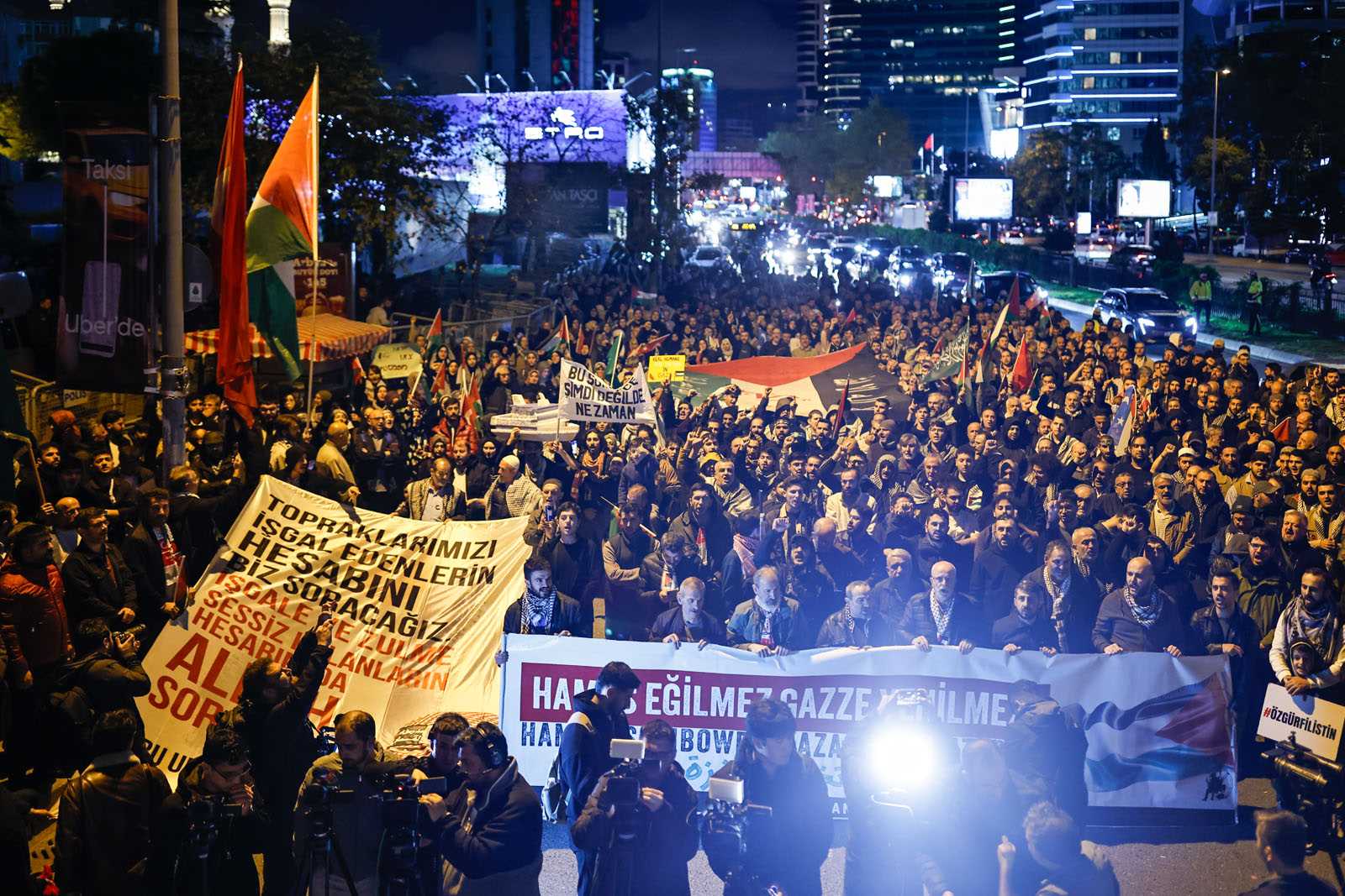 İsrail Başkonsolosluğu önünde Özgürlük Filosu ve Gazze eylemi